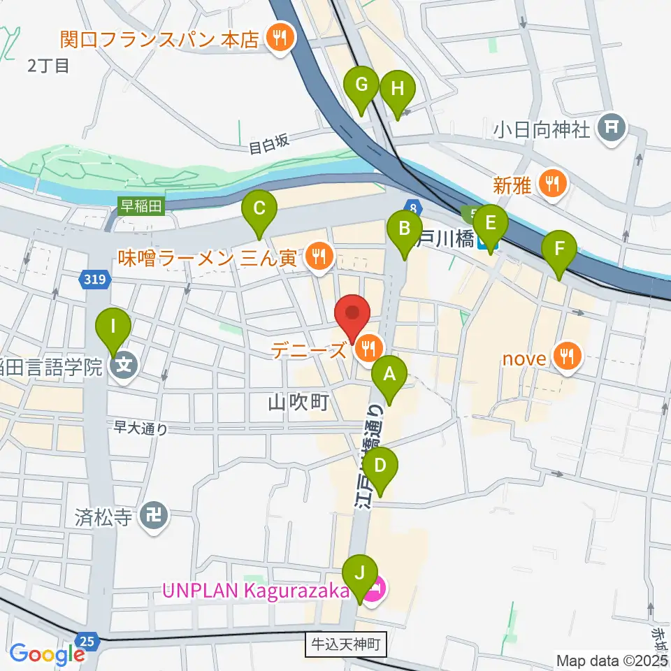 BEC音楽教室周辺のコンビニエンスストア一覧地図