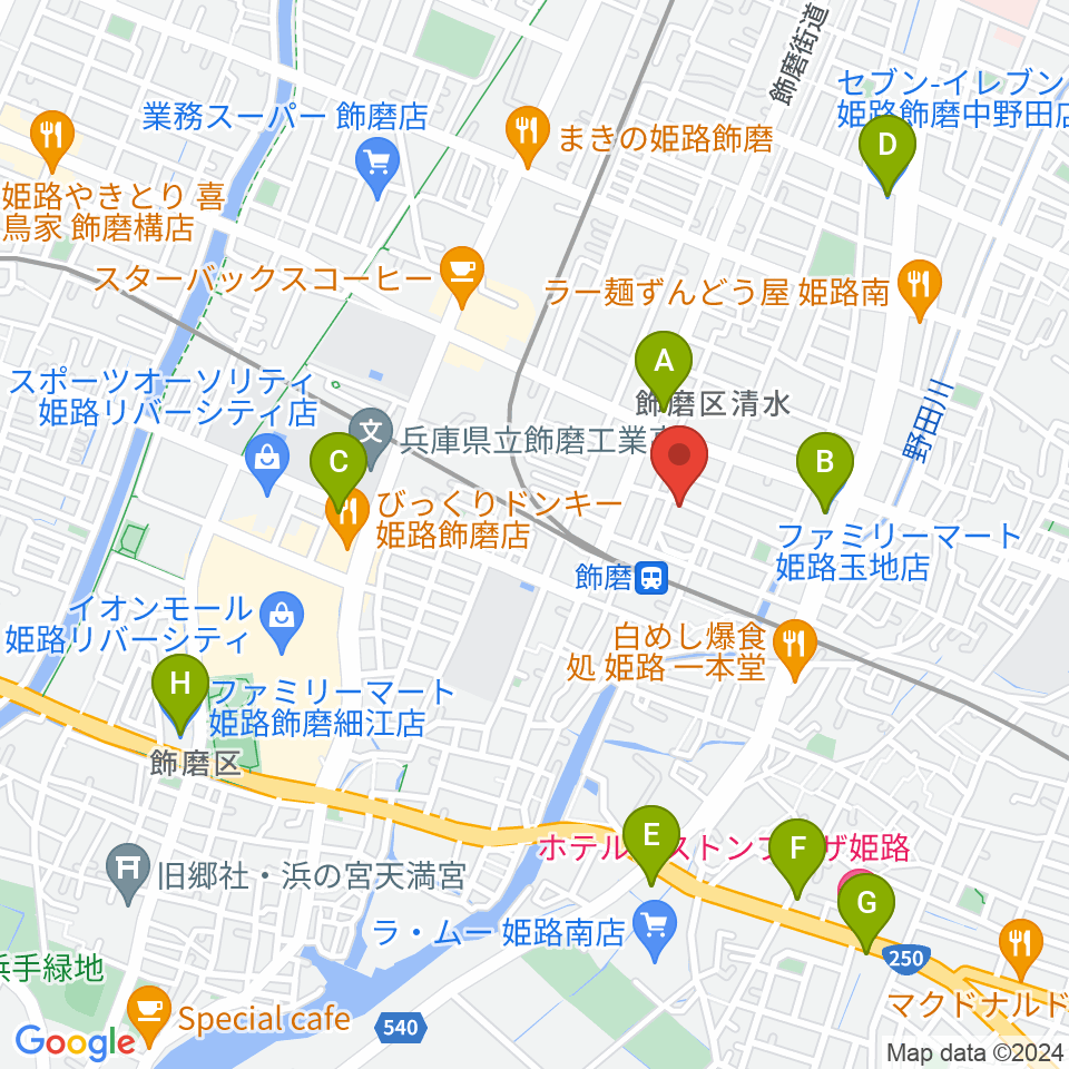 なるせ音楽教室周辺のコンビニエンスストア一覧地図