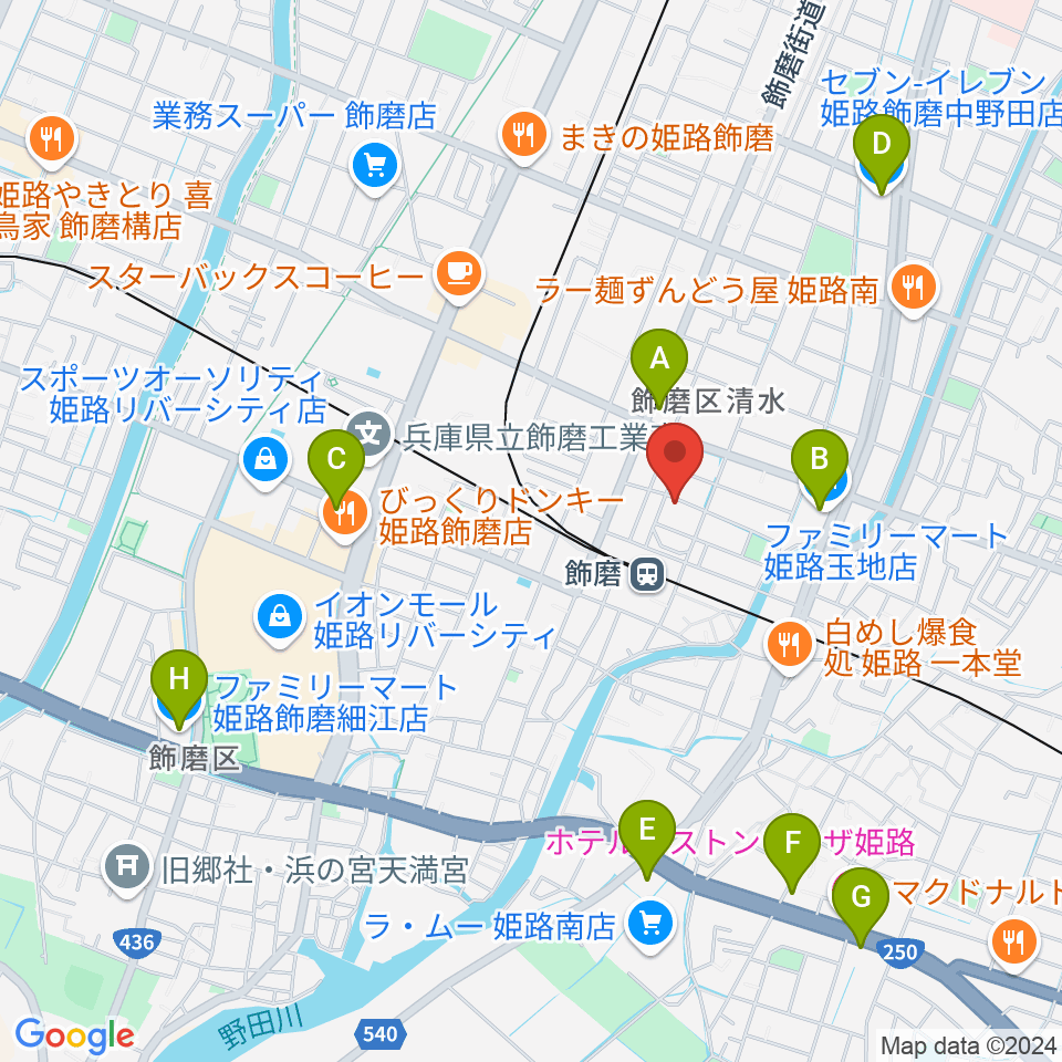 なるせ音楽教室周辺のコンビニエンスストア一覧地図