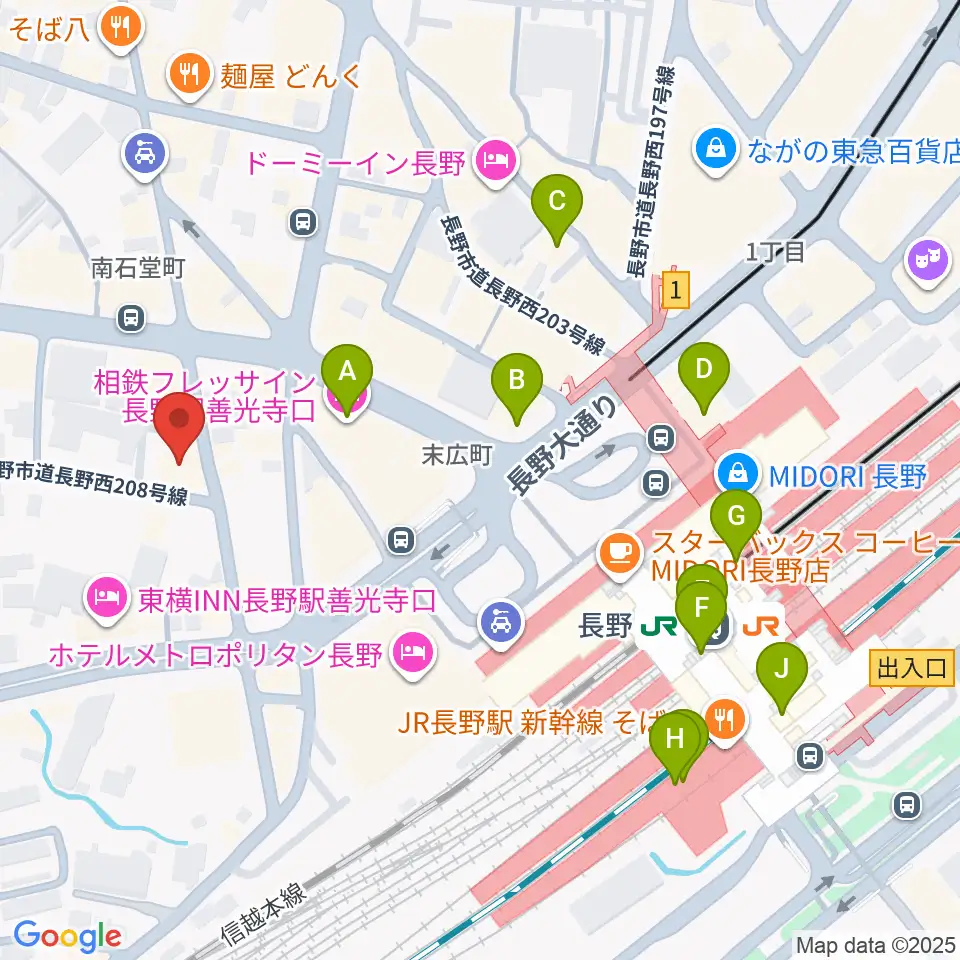 ヒオキ楽器周辺のコンビニエンスストア一覧地図