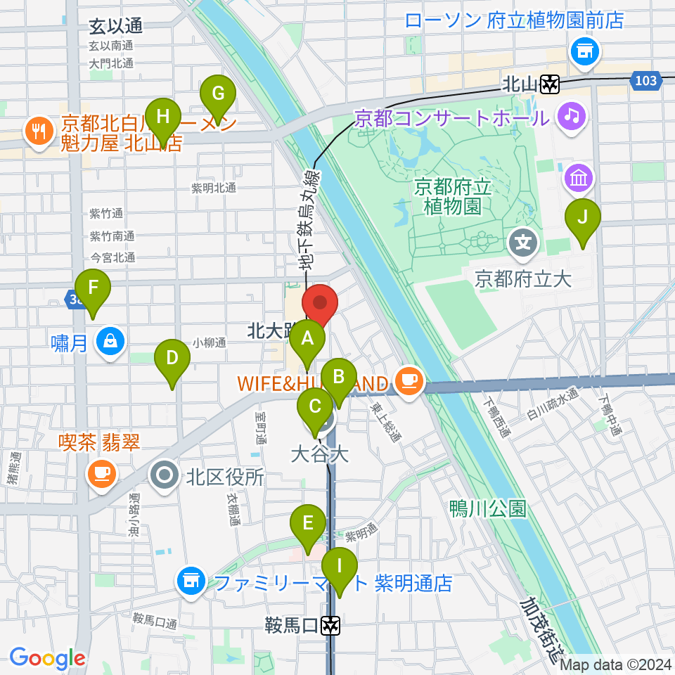 ミュージックラボ音楽教室周辺のコンビニエンスストア一覧地図