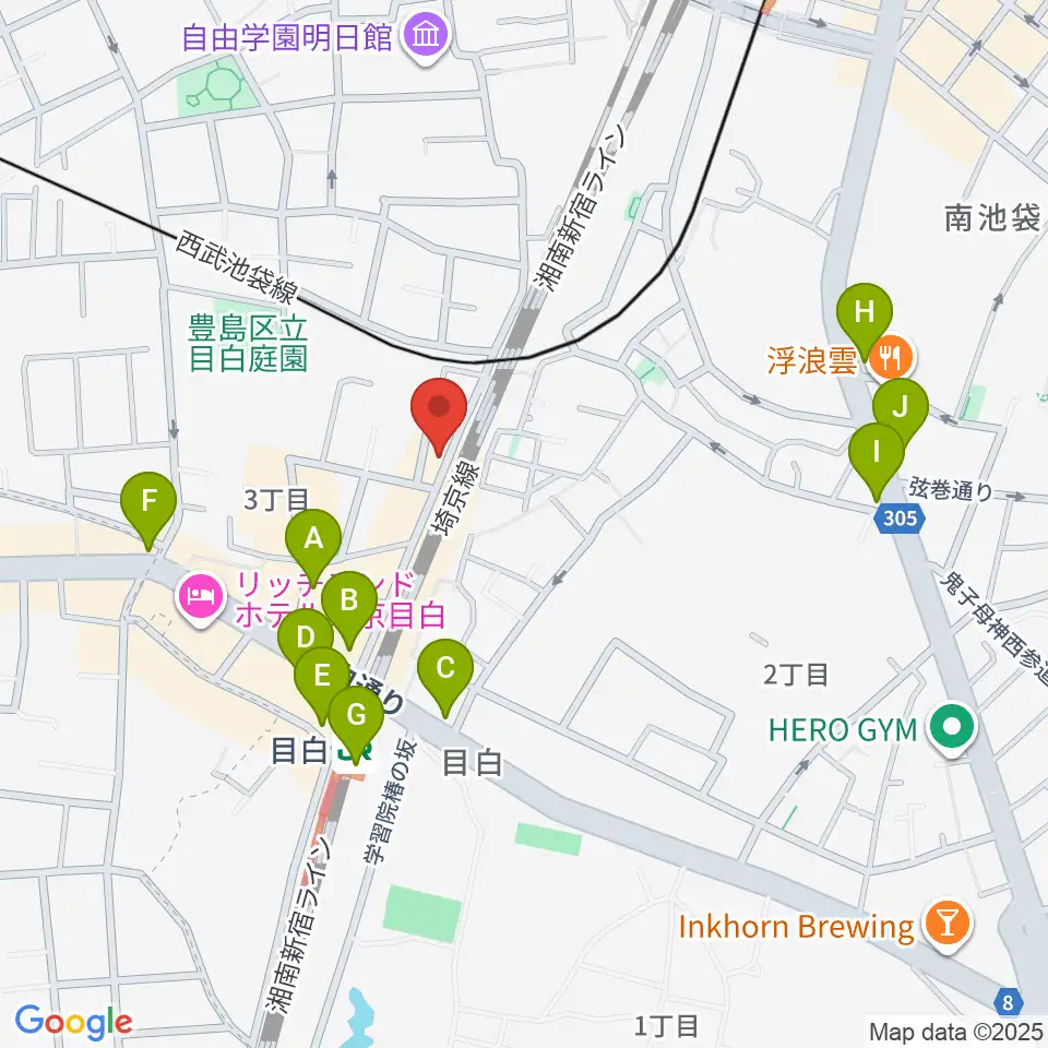 グランキャンミュージック周辺のコンビニエンスストア一覧地図
