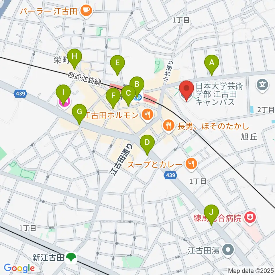 日本大学芸術学部 音楽学科周辺のコンビニエンスストア一覧地図