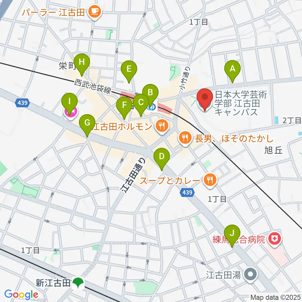 日本大学芸術学部 音楽学科周辺のコンビニエンスストア一覧地図