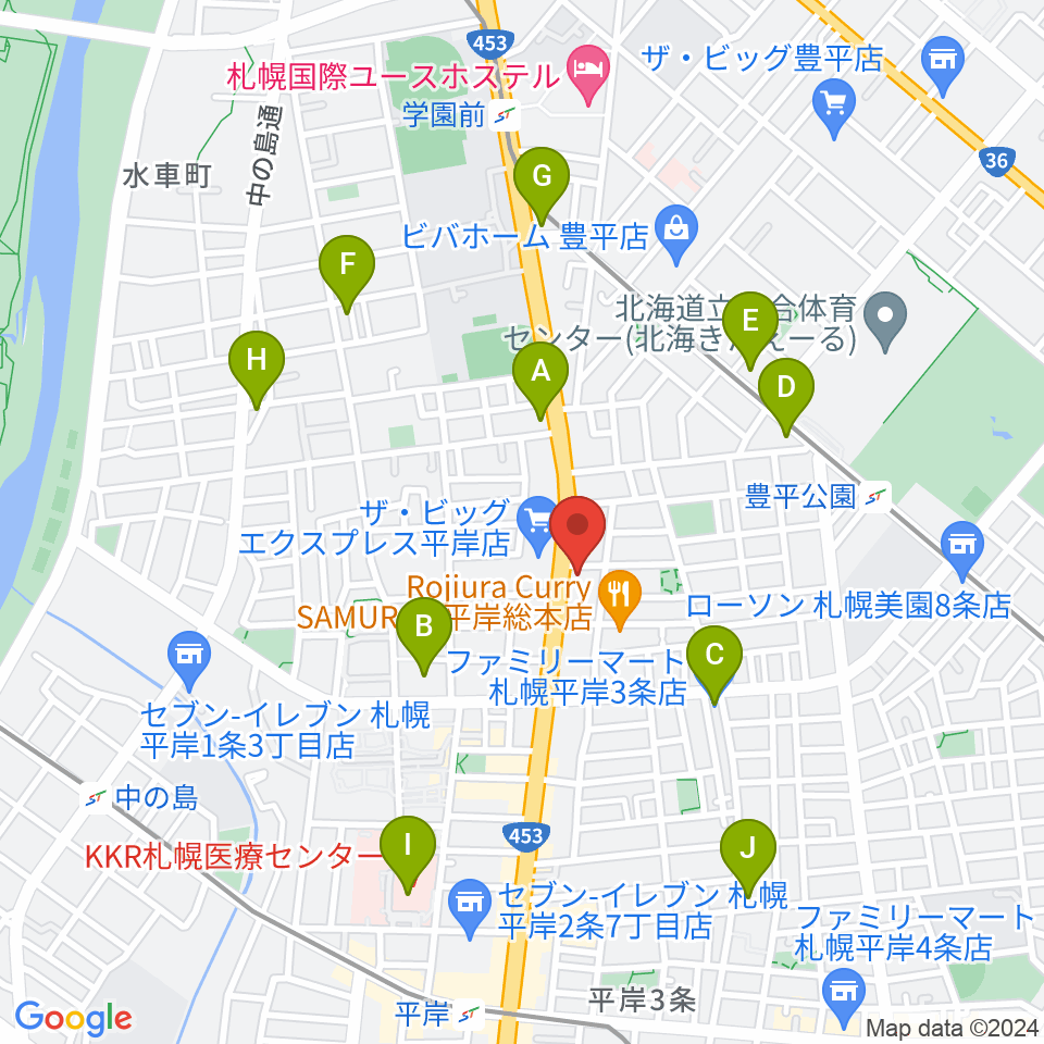 経専音楽放送芸術専門学校周辺のコンビニエンスストア一覧地図