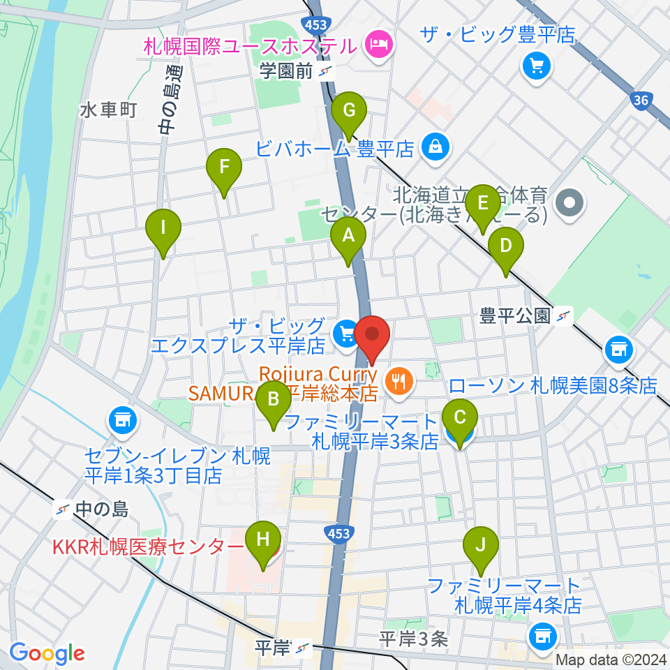 経専音楽放送芸術専門学校周辺のコンビニエンスストア一覧地図