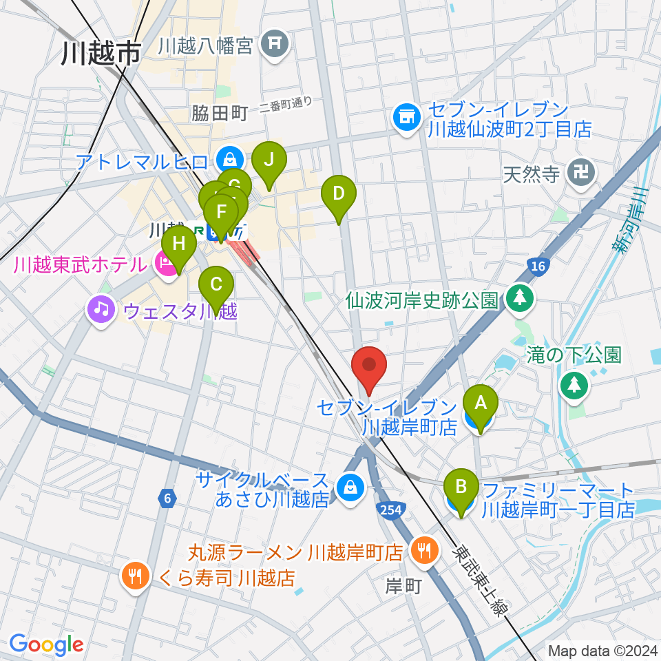 東京国際音楽療法専門学院周辺のコンビニエンスストア一覧地図