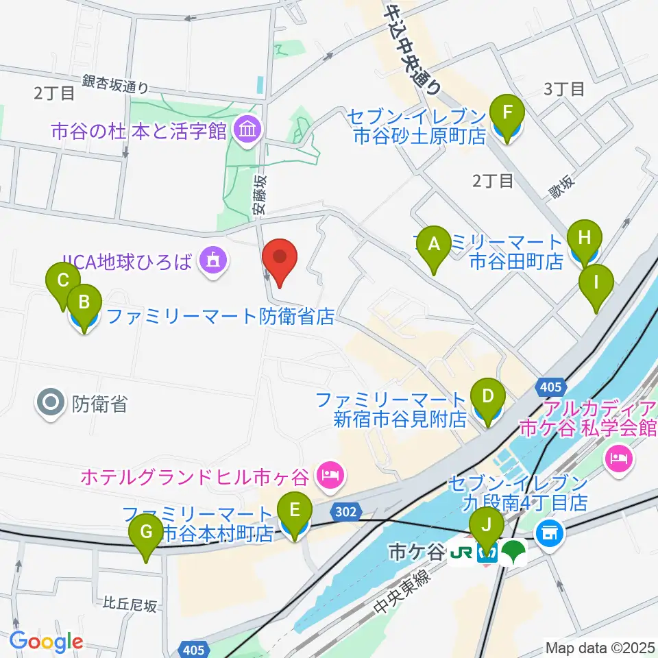 麗扇会日本文化学院周辺のコンビニエンスストア一覧地図