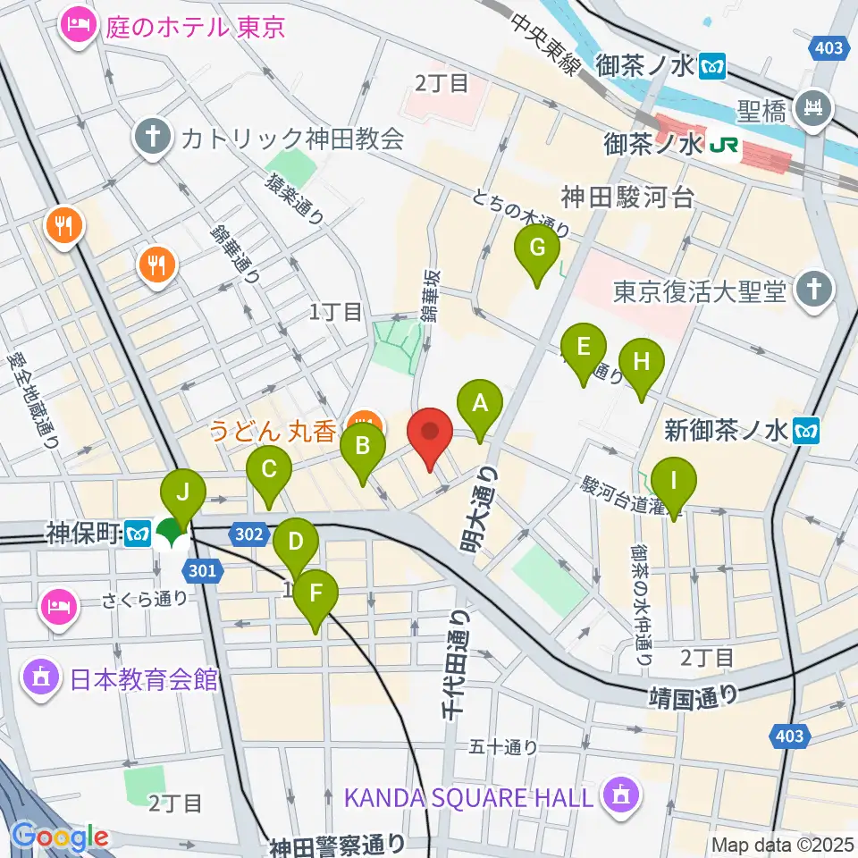 音楽教室ポレット周辺のコンビニエンスストア一覧地図