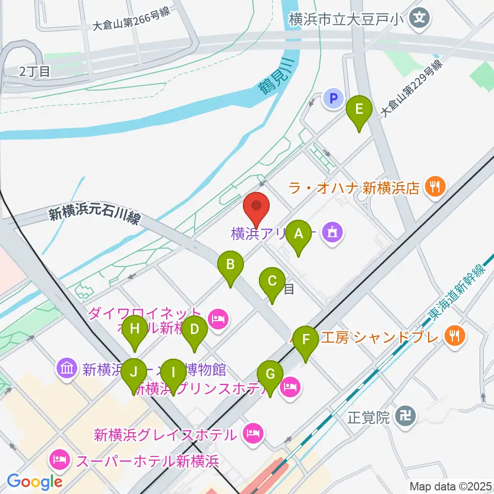 横浜デジタルアーツ専門学校周辺のコンビニエンスストア一覧地図