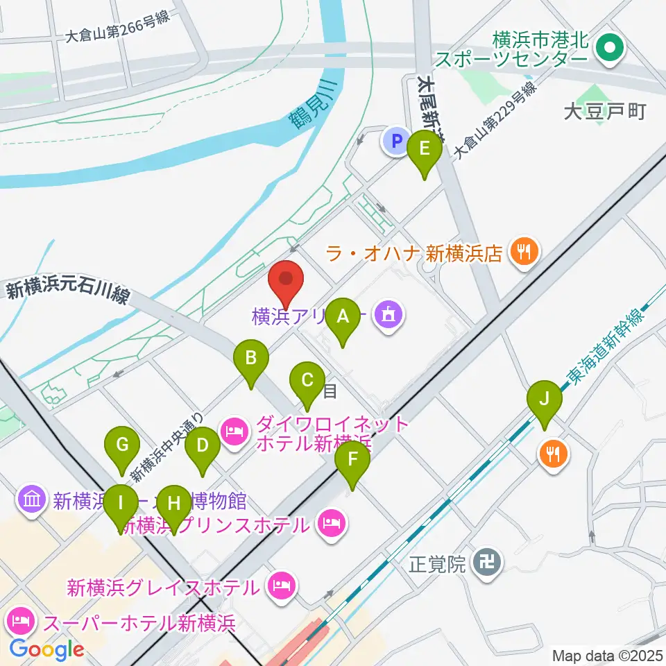 横浜デジタルアーツ専門学校周辺のコンビニエンスストア一覧地図