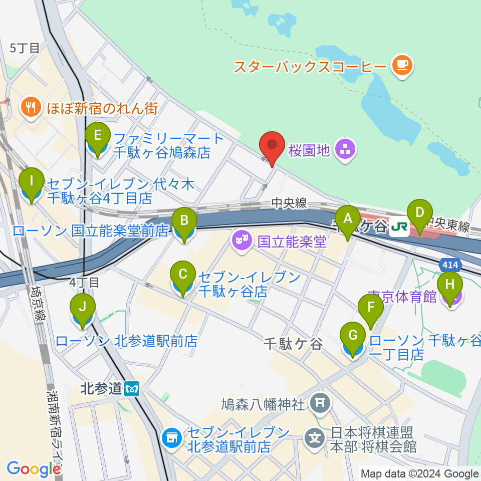 MAGICO音楽教室周辺のコンビニエンスストア一覧地図