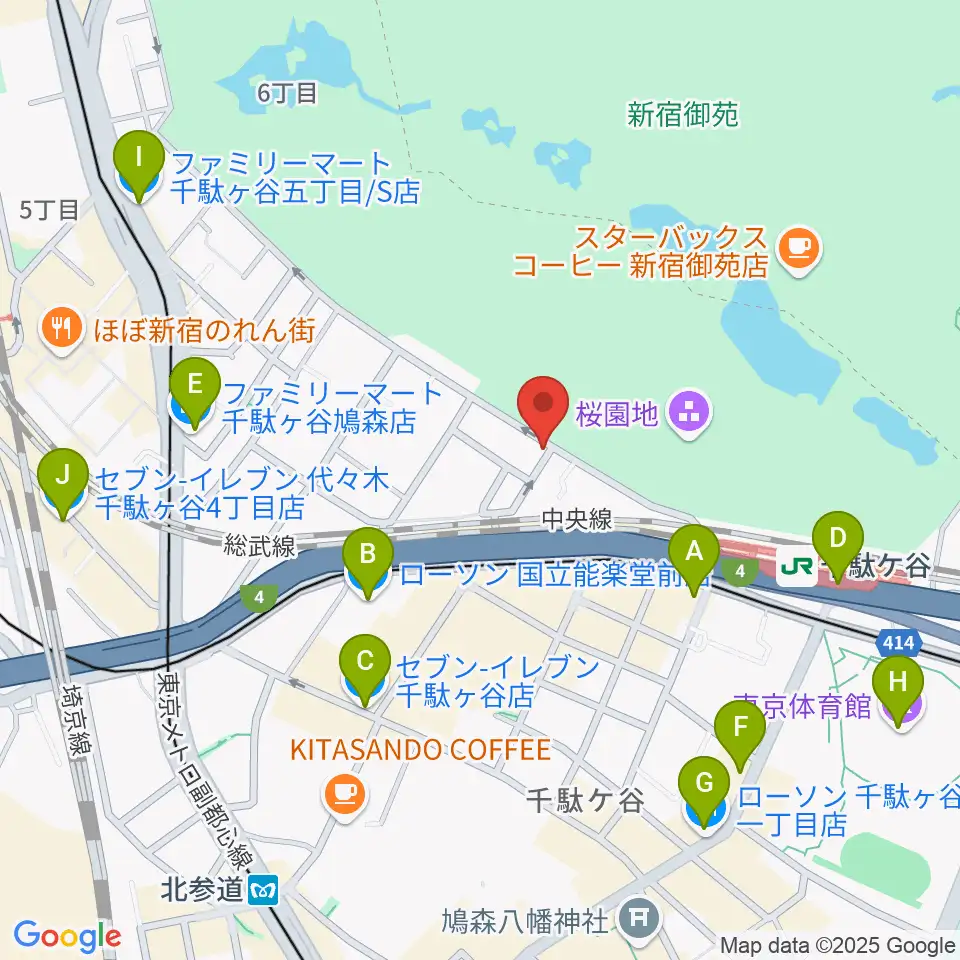 MAGICO音楽教室周辺のコンビニエンスストア一覧地図