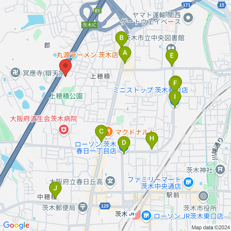 クレール音楽教室周辺のコンビニエンスストア一覧地図