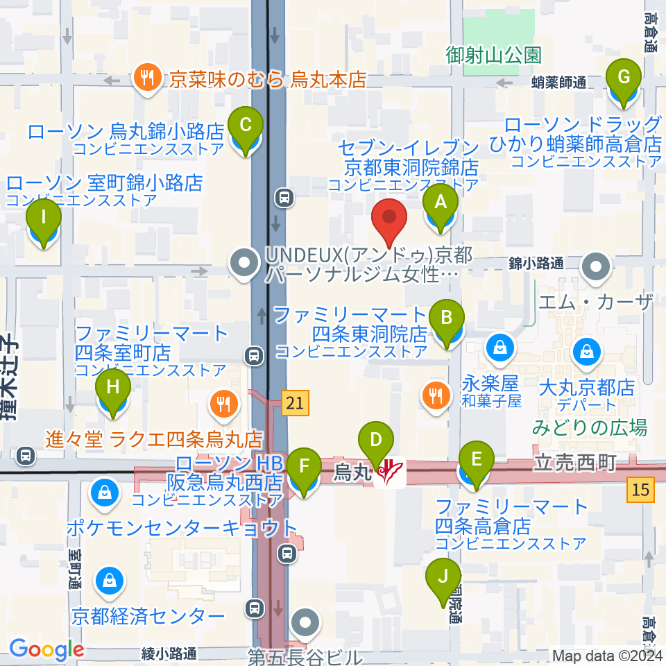 Voice Lab.周辺のコンビニエンスストア一覧地図