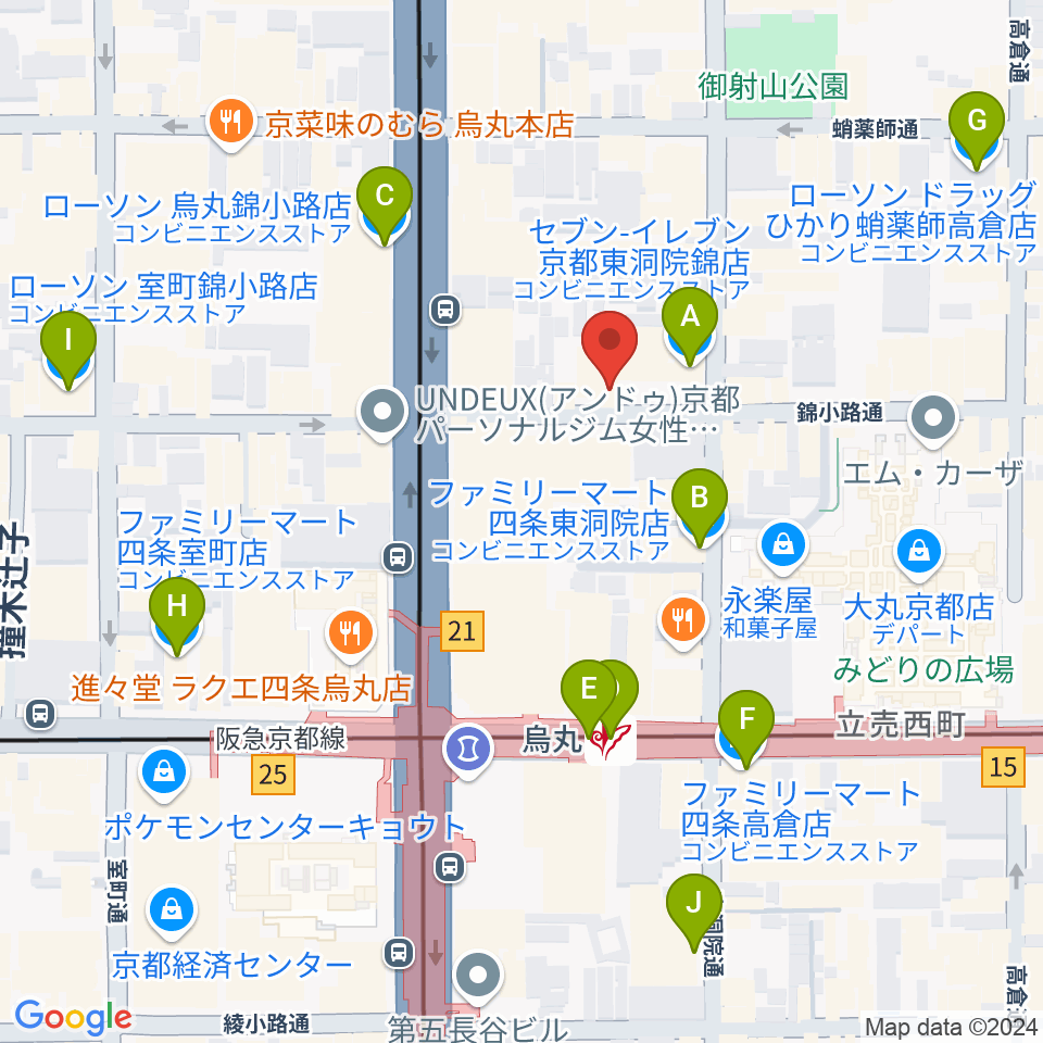 Voice Lab.周辺のコンビニエンスストア一覧地図