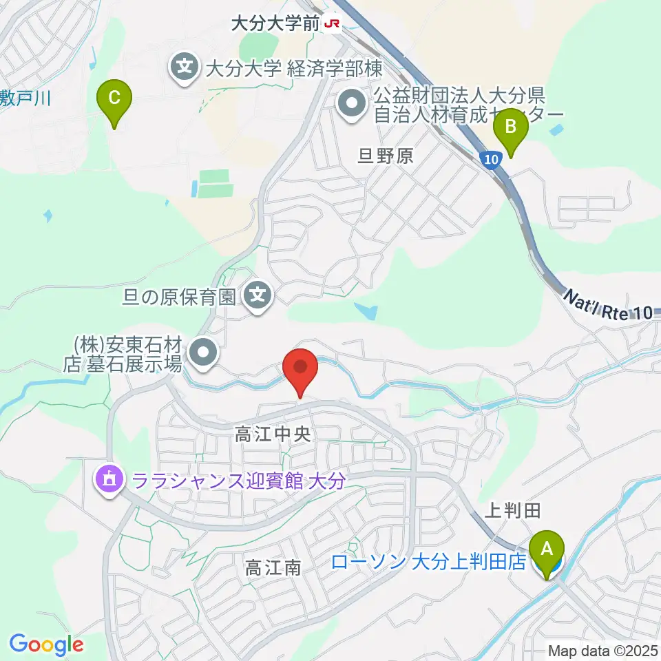 はやしだピアノアトリエ周辺のコンビニエンスストア一覧地図