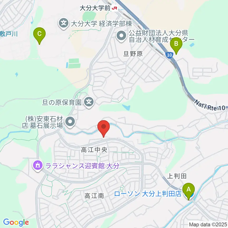 はやしだピアノアトリエ周辺のコンビニエンスストア一覧地図