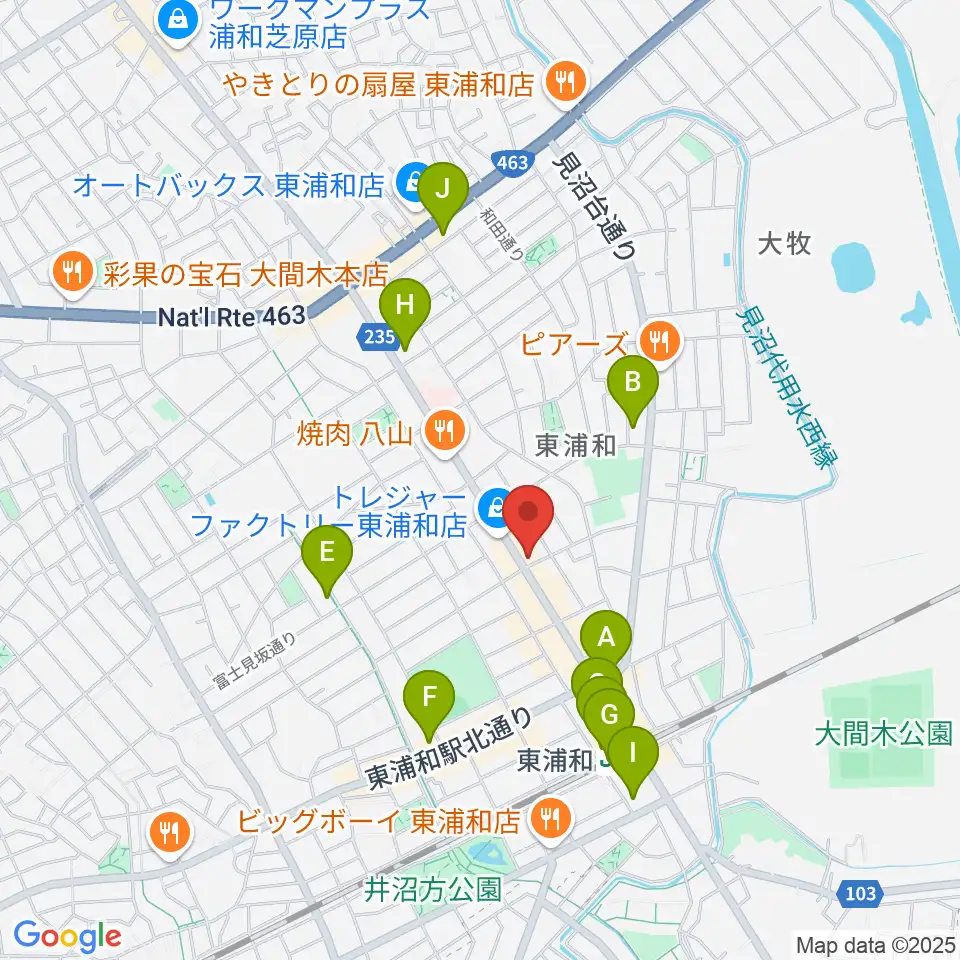 音楽教室Tutti Music周辺のコンビニエンスストア一覧地図