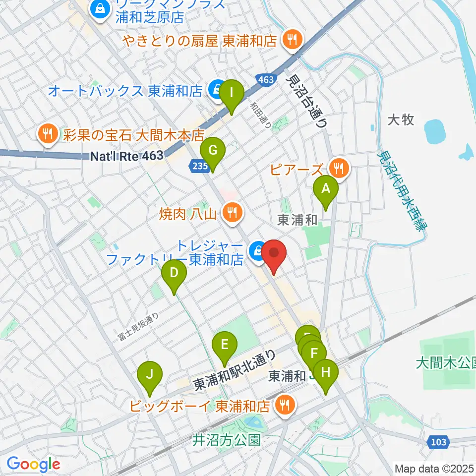 音楽教室Tutti Music周辺のコンビニエンスストア一覧地図