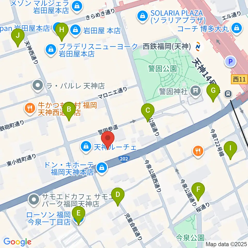 フレヴォ・リベルテ福岡周辺のコンビニエンスストア一覧地図