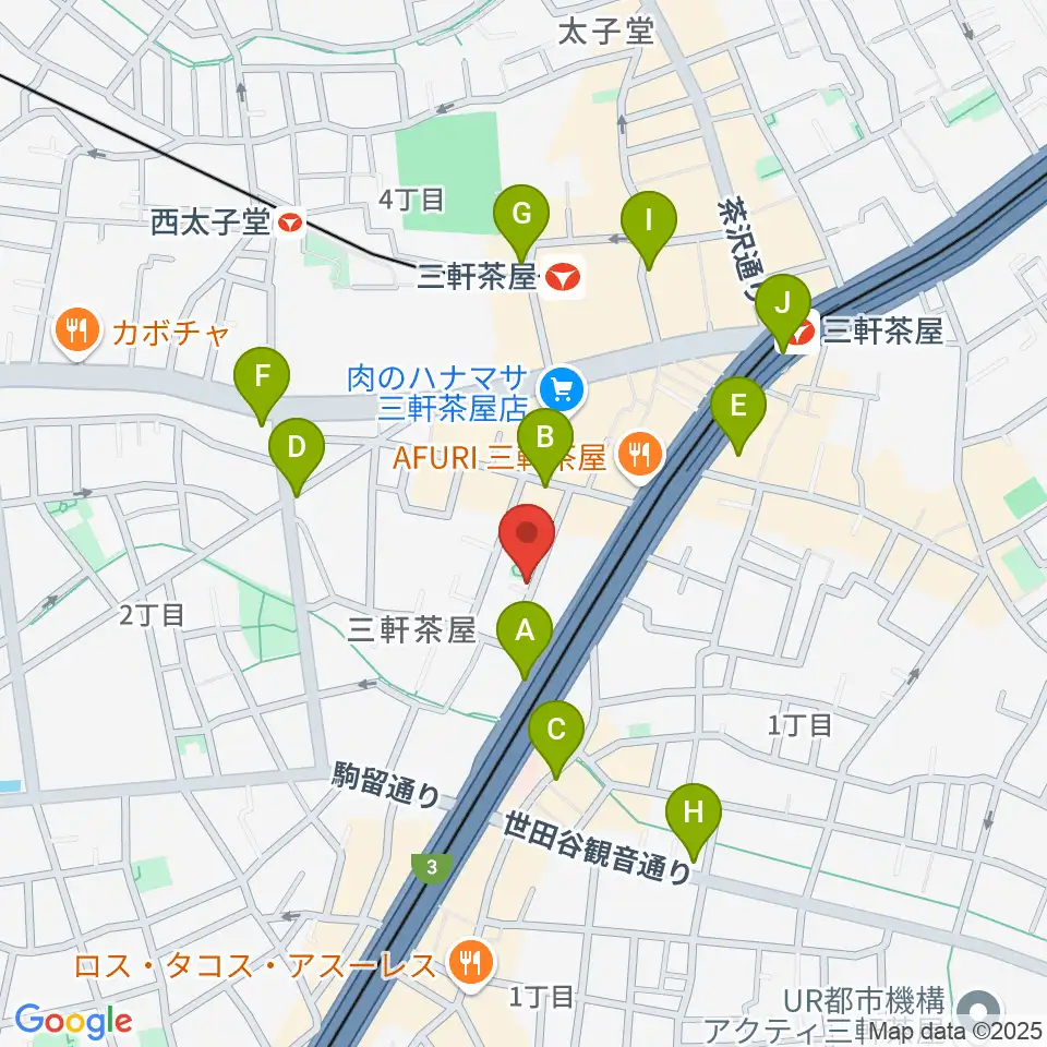 J-Fenix Music School周辺のコンビニエンスストア一覧地図