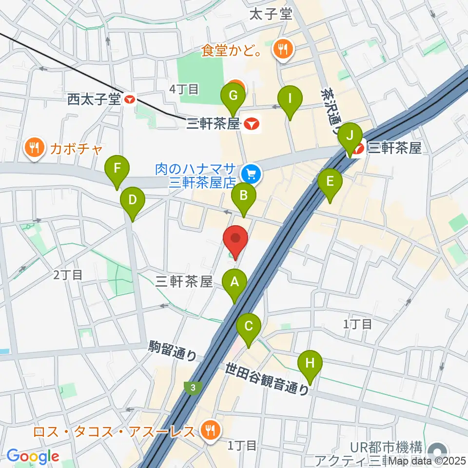 J-Fenix Music School周辺のコンビニエンスストア一覧地図