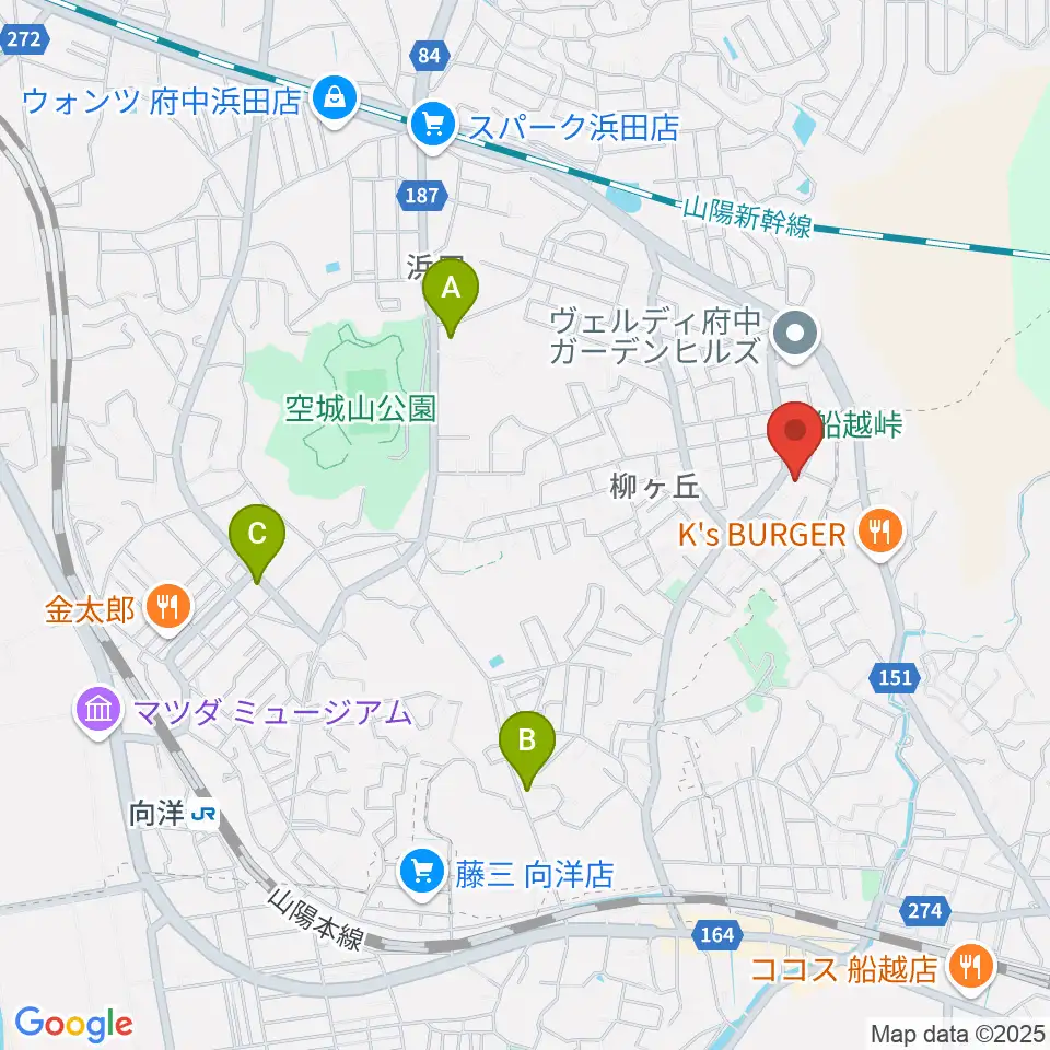 vocal school CROON周辺のコンビニエンスストア一覧地図