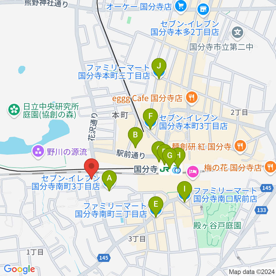 ボーカル教室Smily周辺のコンビニエンスストア一覧地図