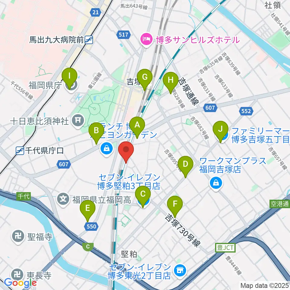アールミュージックゆきむら梨江歌謡スクール周辺のコンビニエンスストア一覧地図