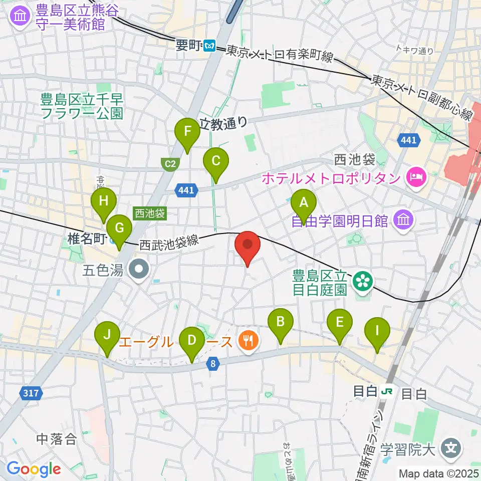 ソルフェージスクール周辺のコンビニエンスストア一覧地図
