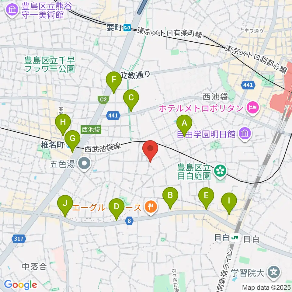 ソルフェージスクール周辺のコンビニエンスストア一覧地図