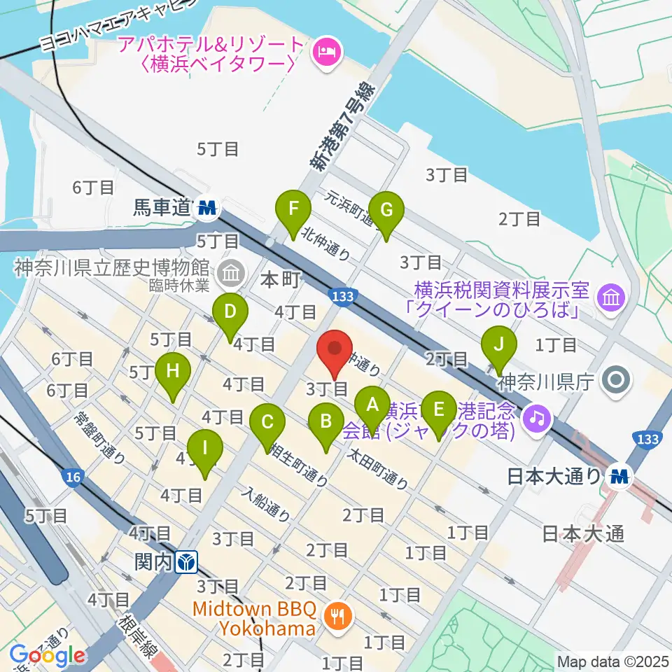 弁天スタジオ周辺のコンビニエンスストア一覧地図