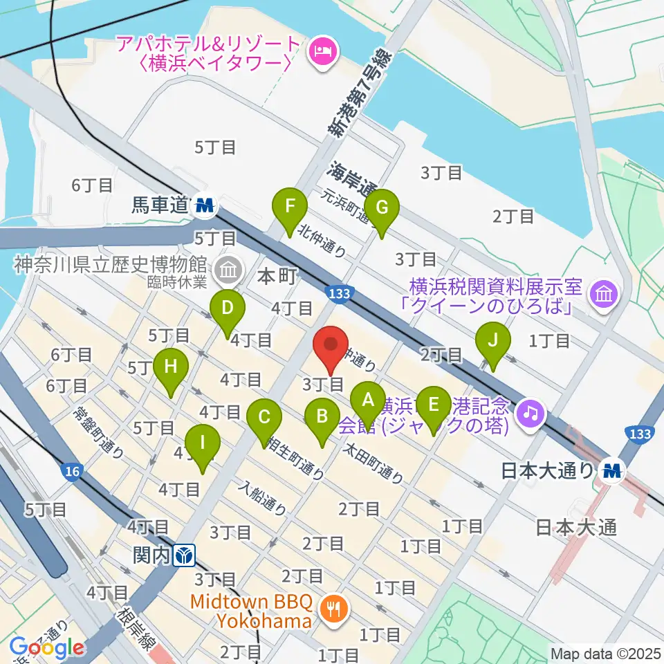 弁天スタジオ周辺のコンビニエンスストア一覧地図