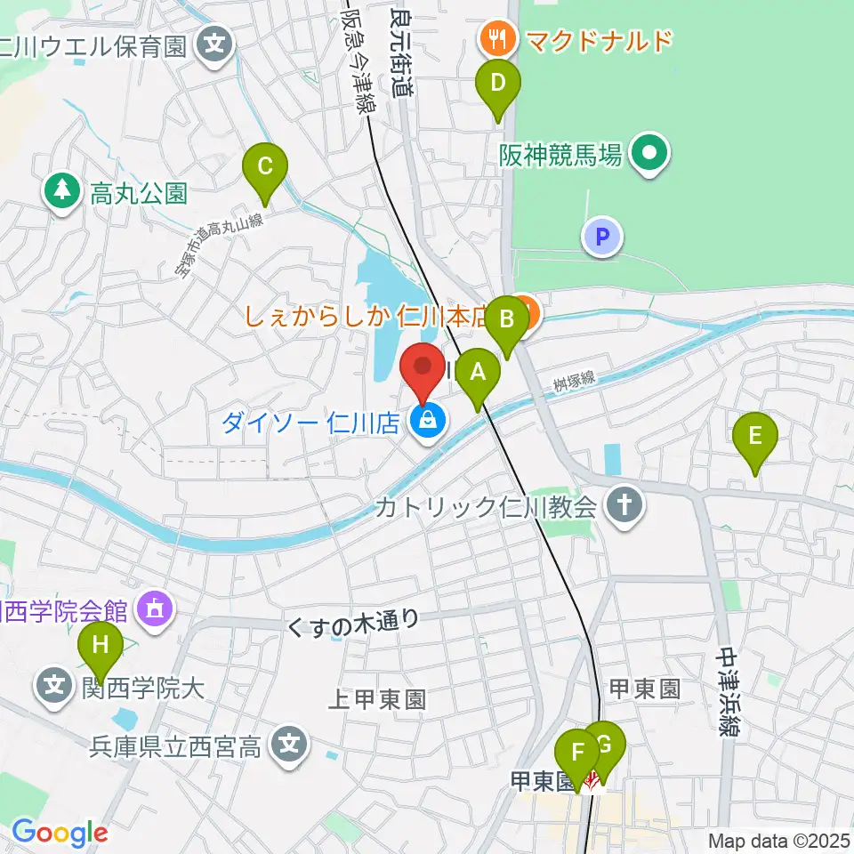 秋谷ミュージックアート周辺のコンビニエンスストア一覧地図