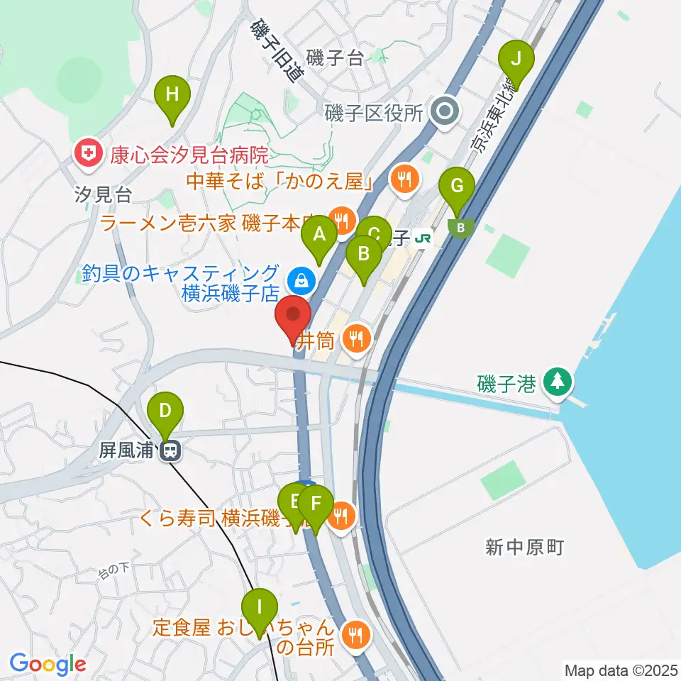 陳臻による二胡教室周辺のコンビニエンスストア一覧地図