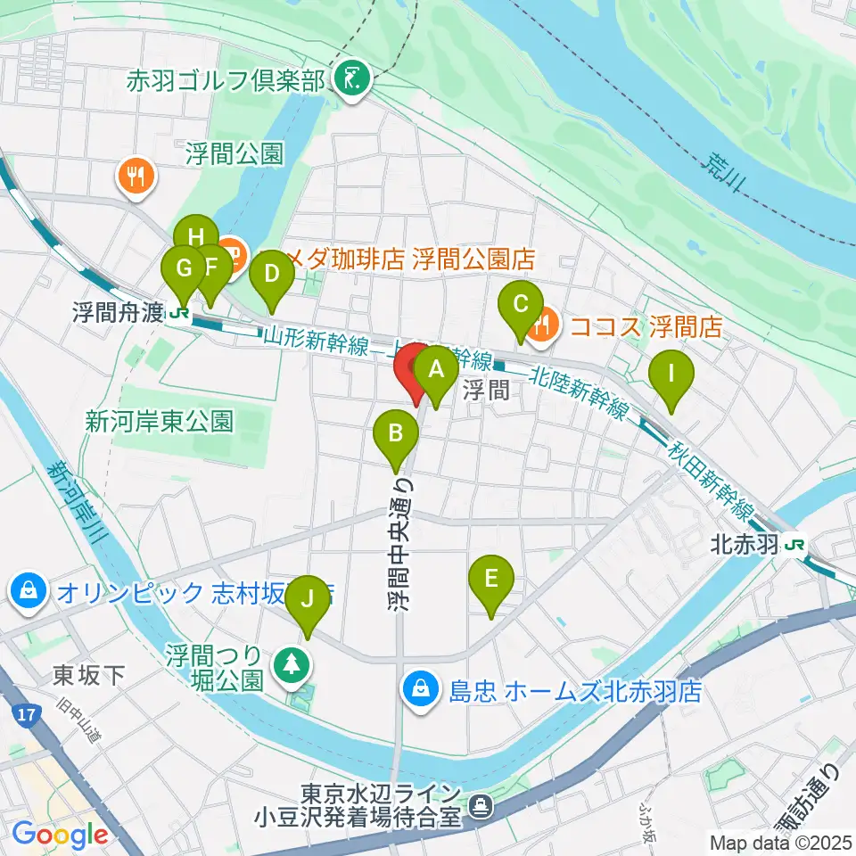 メロディー音楽教室周辺のコンビニエンスストア一覧地図