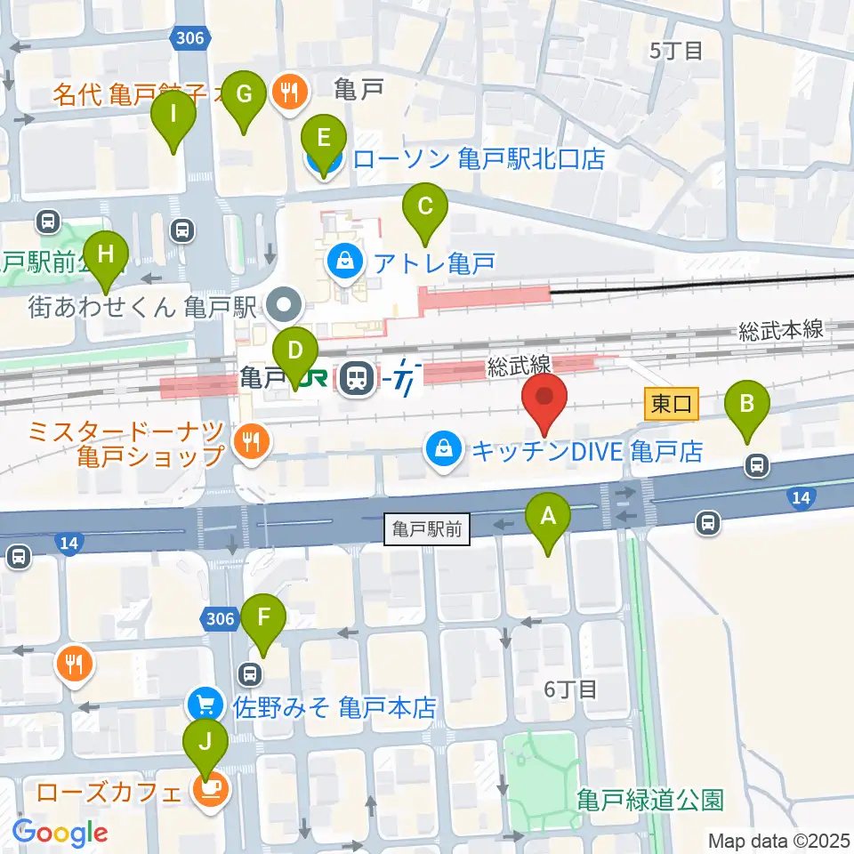 Cyber Monkey ボイストレーニング周辺のコンビニエンスストア一覧地図