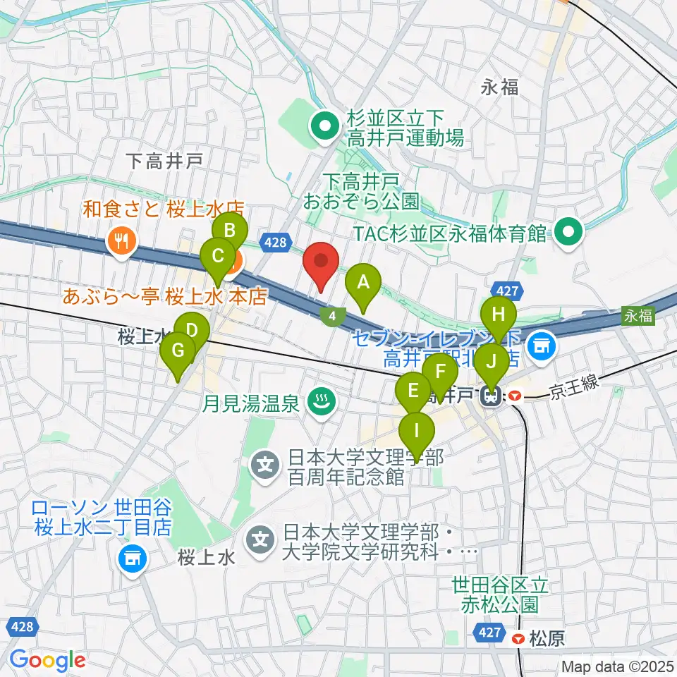 飯田ジャズスクール周辺のコンビニエンスストア一覧地図