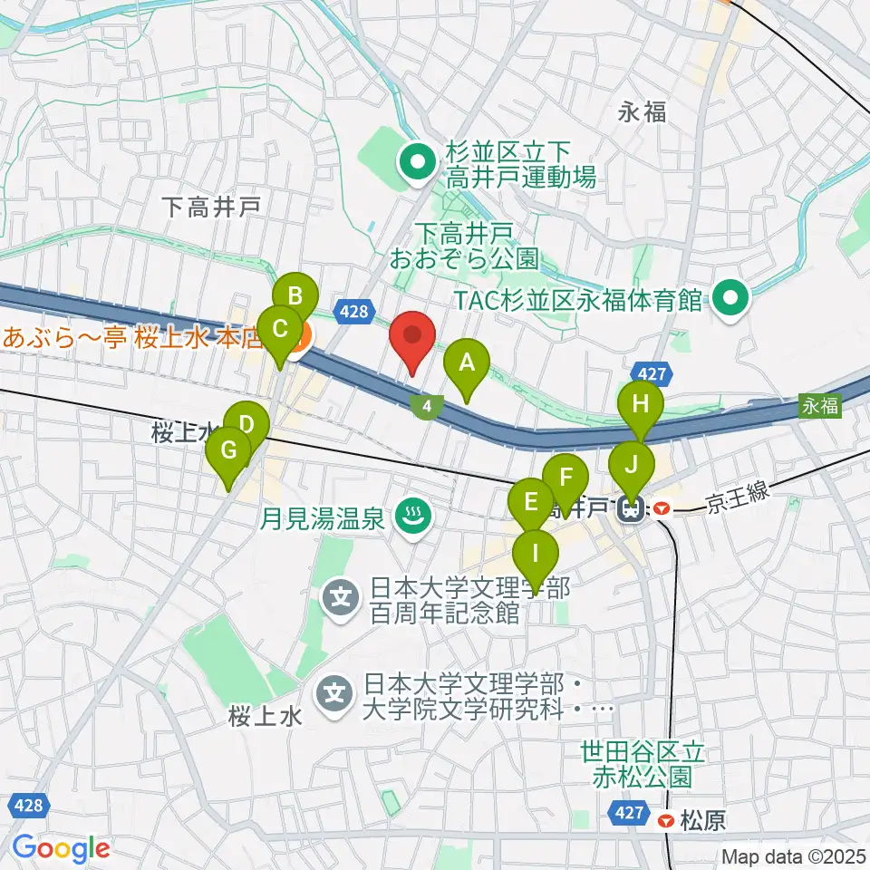 飯田ジャズスクール周辺のコンビニエンスストア一覧地図