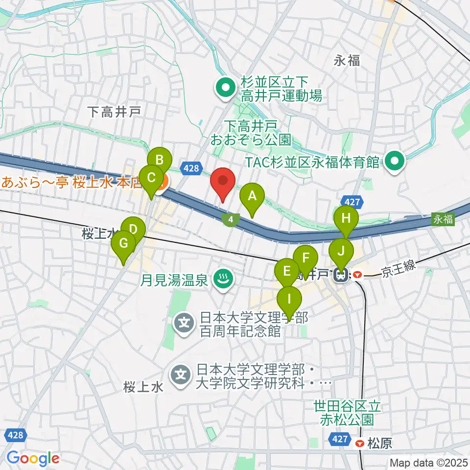 飯田ジャズスクール周辺のコンビニエンスストア一覧地図
