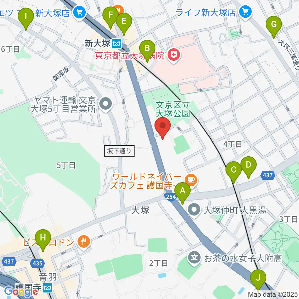東邦音楽大学大学院周辺のコンビニエンスストア一覧地図