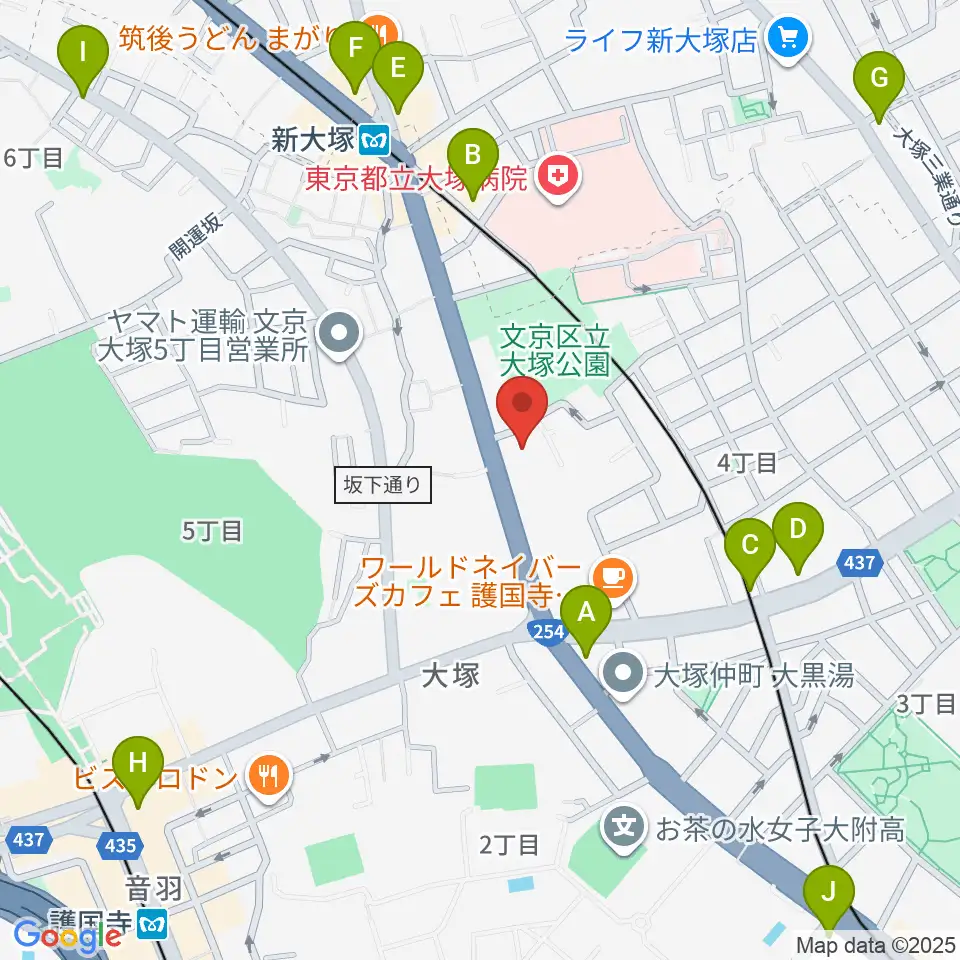 東邦音楽大学大学院周辺のコンビニエンスストア一覧地図