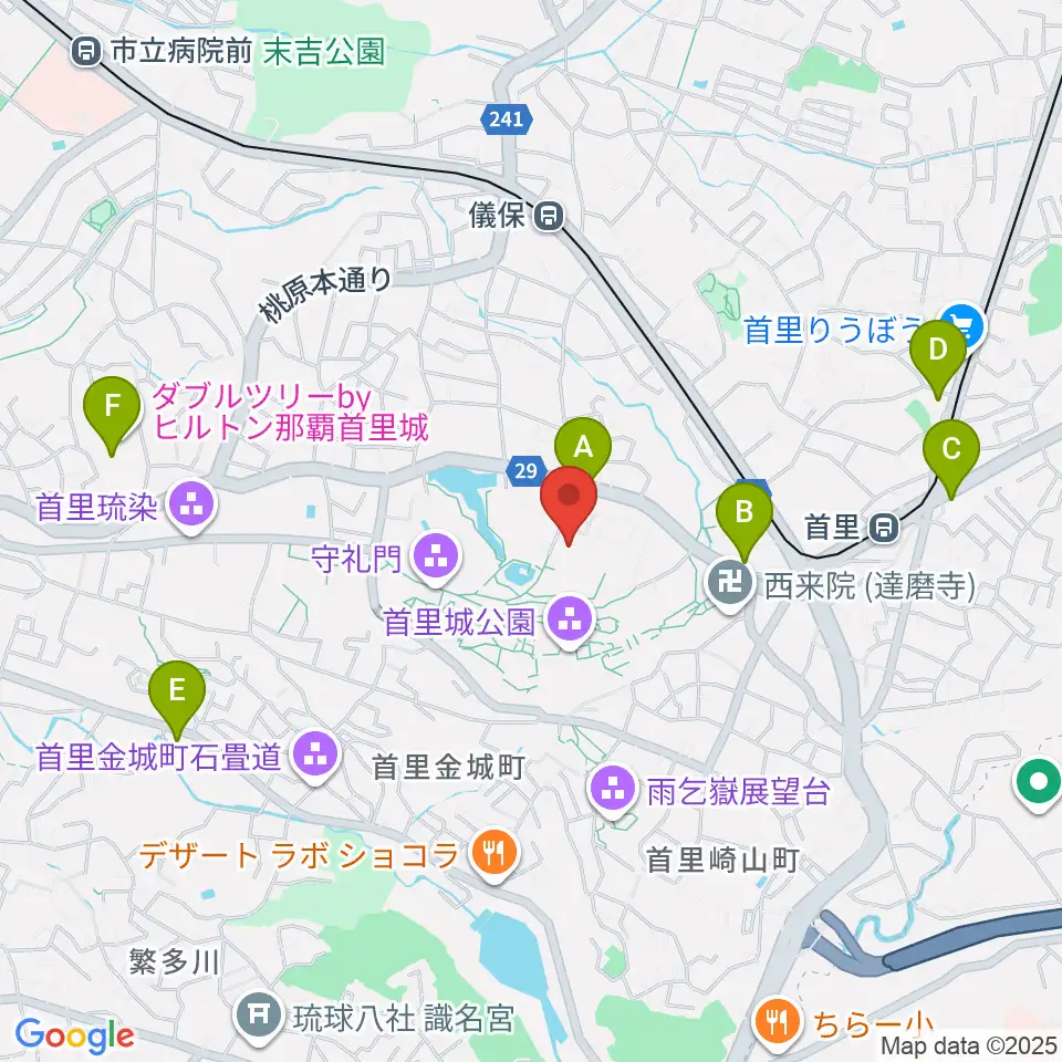 沖縄県立芸術大学 音楽学部周辺のコンビニエンスストア一覧地図