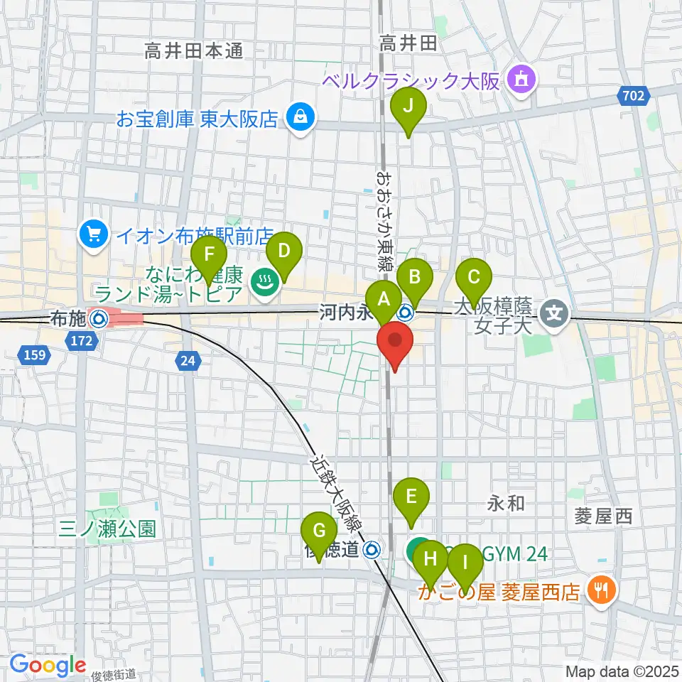 アトリエ遊周辺のコンビニエンスストア一覧地図