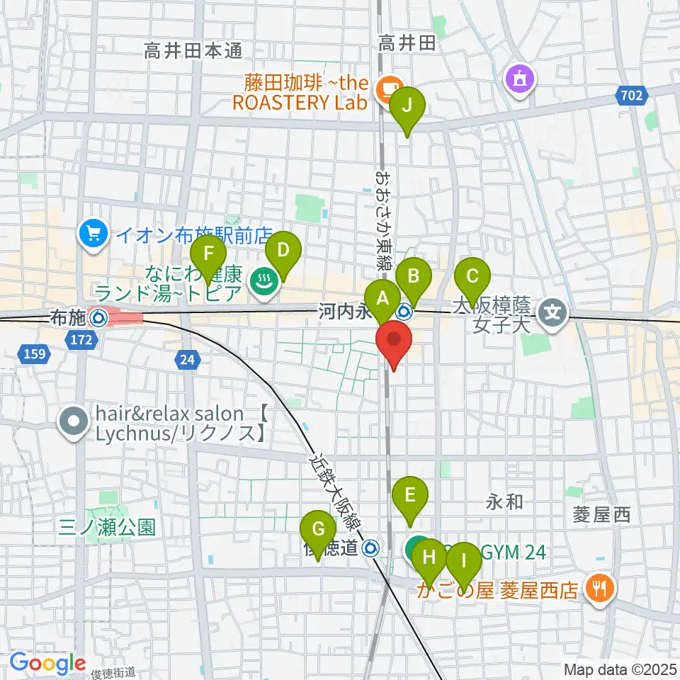 アトリエ遊周辺のコンビニエンスストア一覧地図