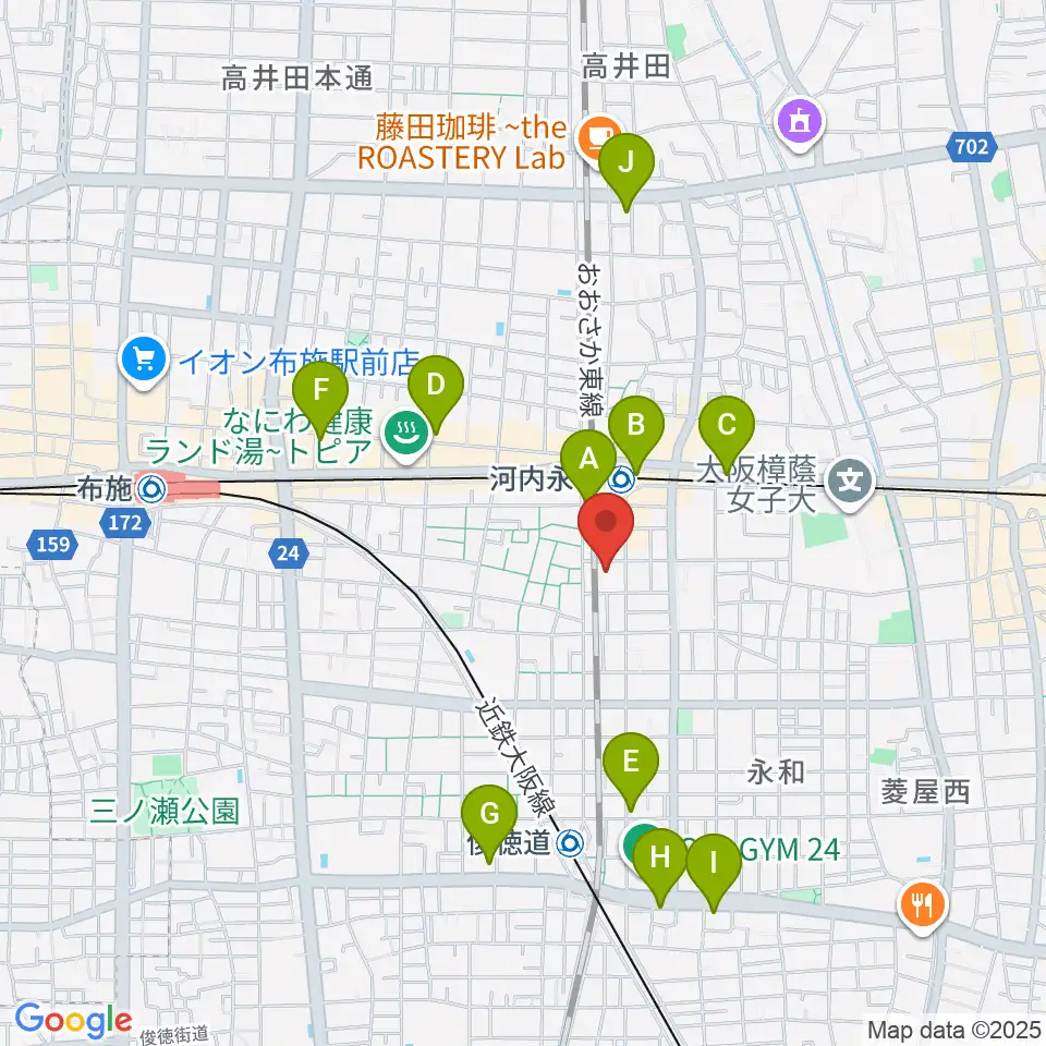 アトリエ遊周辺のコンビニエンスストア一覧地図
