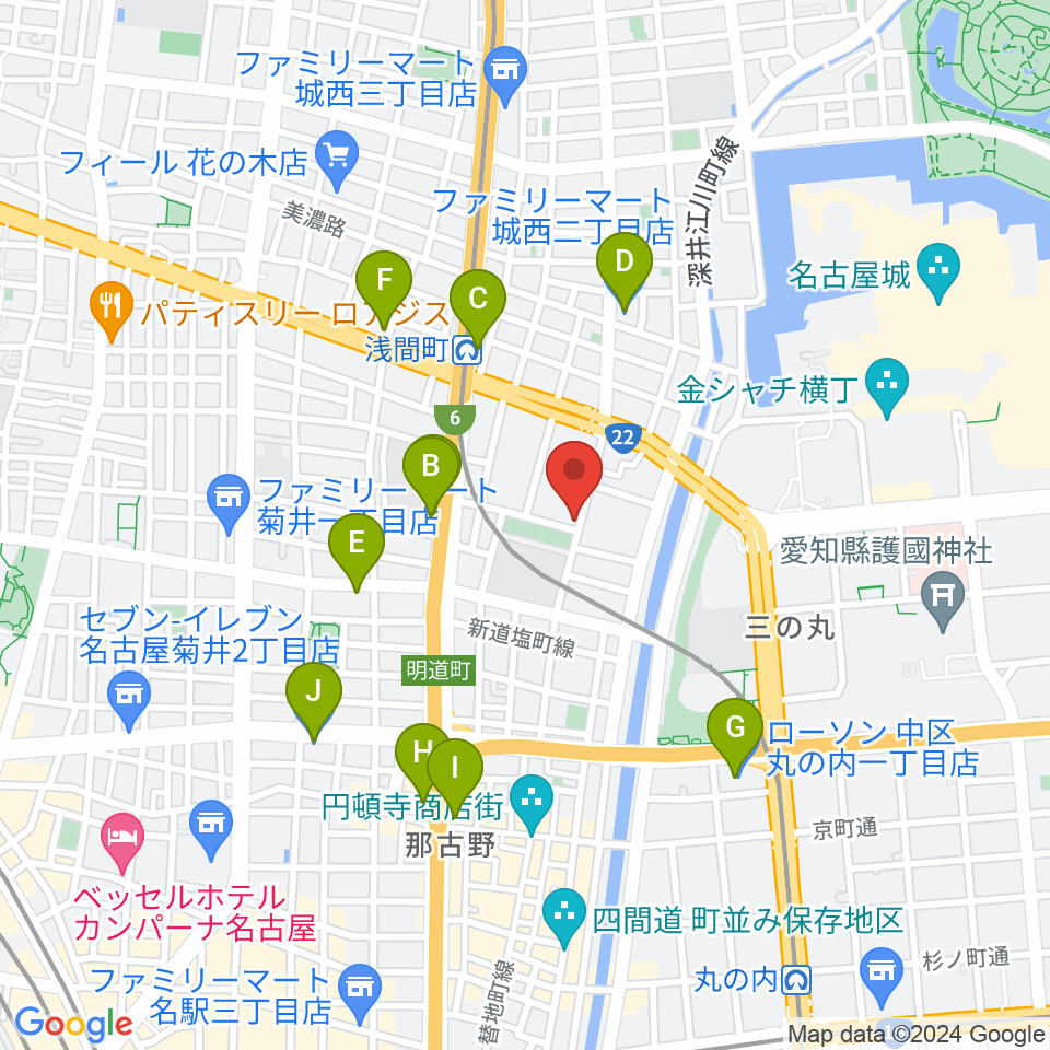 大正琴 澄音会周辺のコンビニエンスストア一覧地図