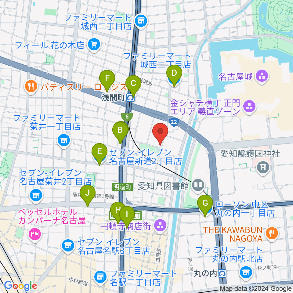 大正琴 澄音会周辺のコンビニエンスストア一覧地図