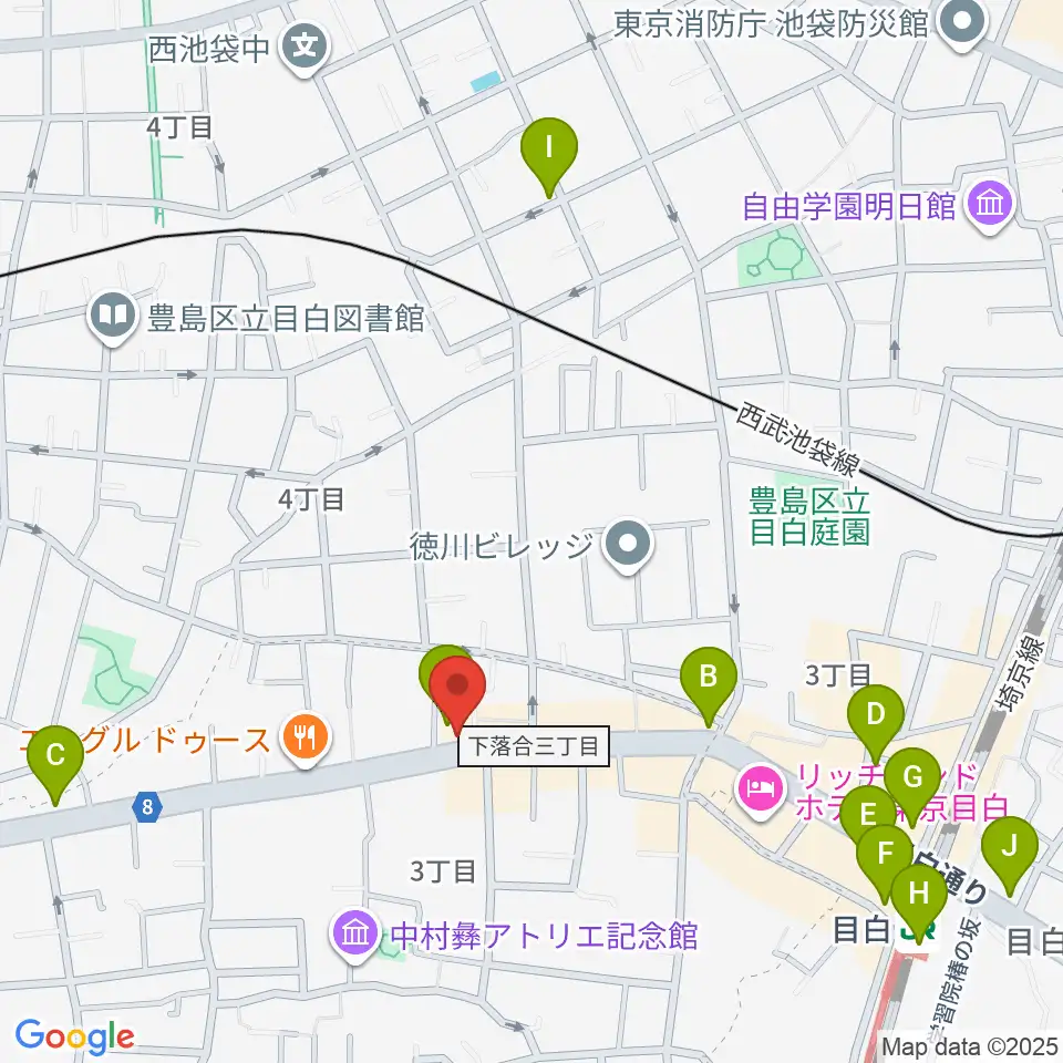 音楽教室アルル周辺のコンビニエンスストア一覧地図